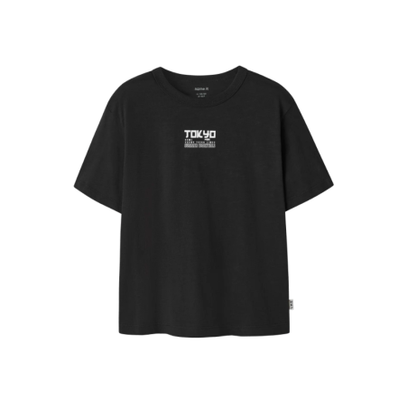 NAME IT KIDS Joss kortærmet t-shirt - Black