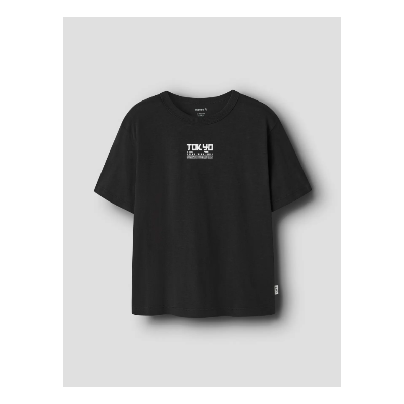 NAME IT KIDS Joss kortærmet t-shirt - Black