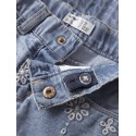 NAME IT MINI Rose mom denim anglai shorts - Light Blue Denim ANGLAISE