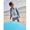 NAME IT MINI Rose mom denim anglai shorts - Light Blue Denim ANGLAISE