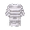 ONLY Lisa kortærmet stribede t-shirt - Cloud Dancer