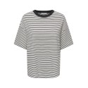 ONLY Lisa kortærmet stribede t-shirt - Cloud Dancer