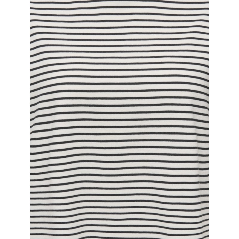 ONLY Lisa kortærmet stribede t-shirt - Cloud Dancer