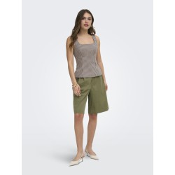 ONLY Lanny baggy bermuda shorts - Stone Gray