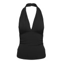 ONLY Liva halterneck top - Black