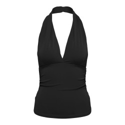 ONLY Liva halterneck top - Black