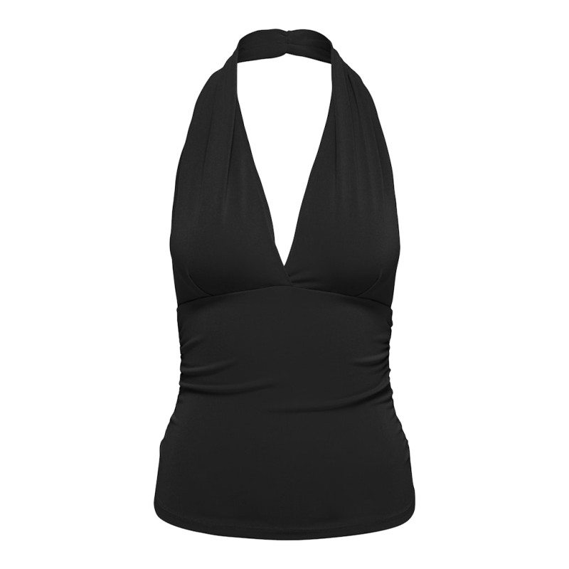 ONLY Liva halterneck top - Black