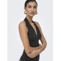 ONLY Liva halterneck top - Black