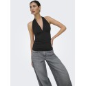 ONLY Liva halterneck top - Black