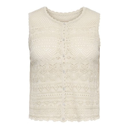 ONLY CARMAKOMA Luza reversible strik top - Birch