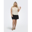 ONLY CARMAKOMA Luza reversible strik top - Birch