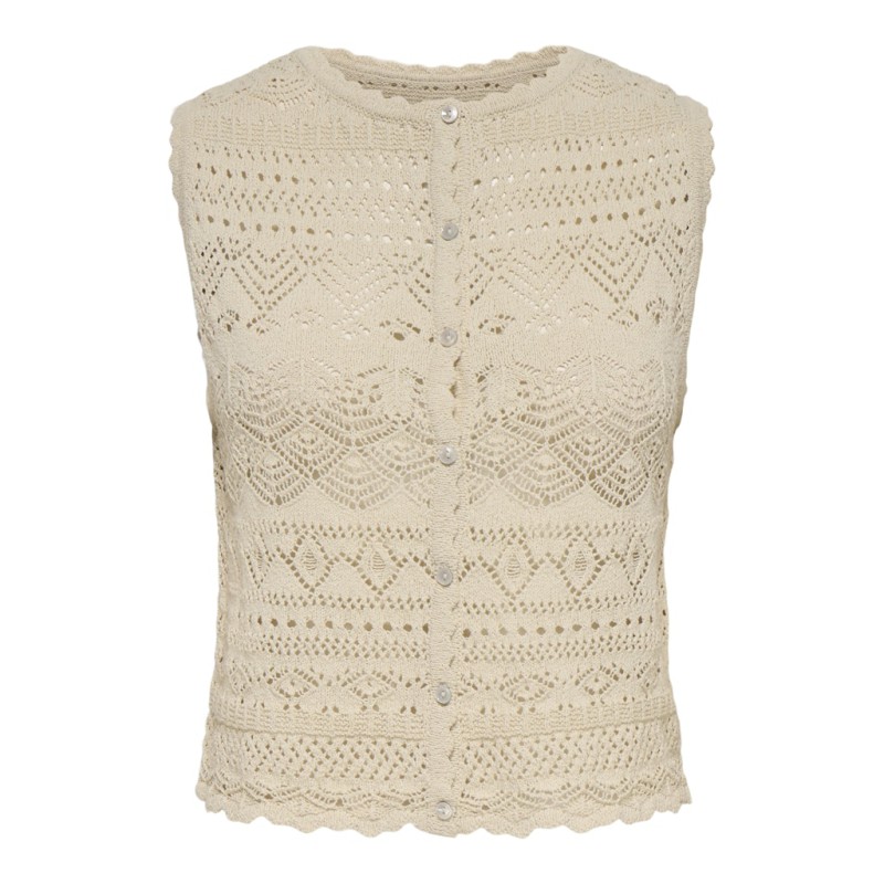 ONLY Luza reversible strik top - Birch