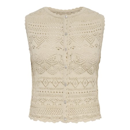 ONLY Luza reversible strik top - Birch