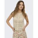 ONLY Luza reversible strik top - Birch