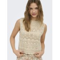 ONLY Luza reversible strik top - Birch
