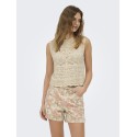 ONLY Luza reversible strik top - Birch