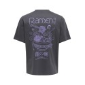 ONLY & SONS Fred kortærmet Print T-shirt -  Grey Pinstripe