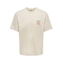 ONLY & SONS Fred kortærmet Print T-shirt - Silver Lining