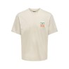 ONLY & SONS Fred kortærmet Print T-shirt - Silver Lining