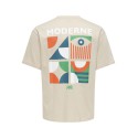 ONLY & SONS Fred kortærmet Print T-shirt - Silver Lining