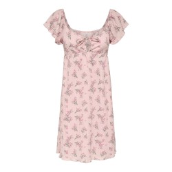 ONLY Dua frill sleeve kjole - Pale Lilac (Cindy) floral laurel whreat