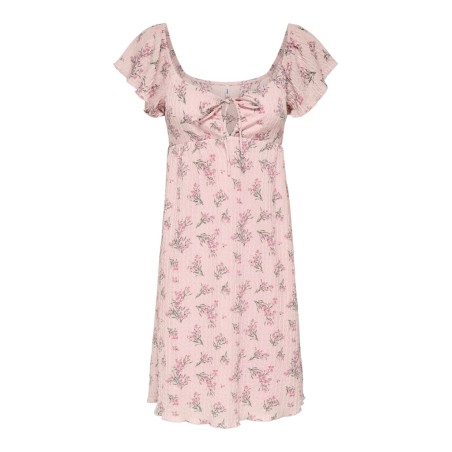 ONLY Dua frill sleeve kjole - Pale Lilac (Cindy) floral laurel whreat