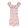 ONLY Dua frill sleeve kjole - Pale Lilac (Cindy) floral laurel whreat