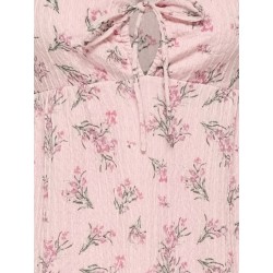 ONLY Dua frill sleeve kjole - Pale Lilac (Cindy) floral laurel whreat