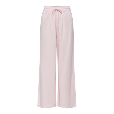 JDY Say HW Linen Wide Bukser - Pink Dogwood