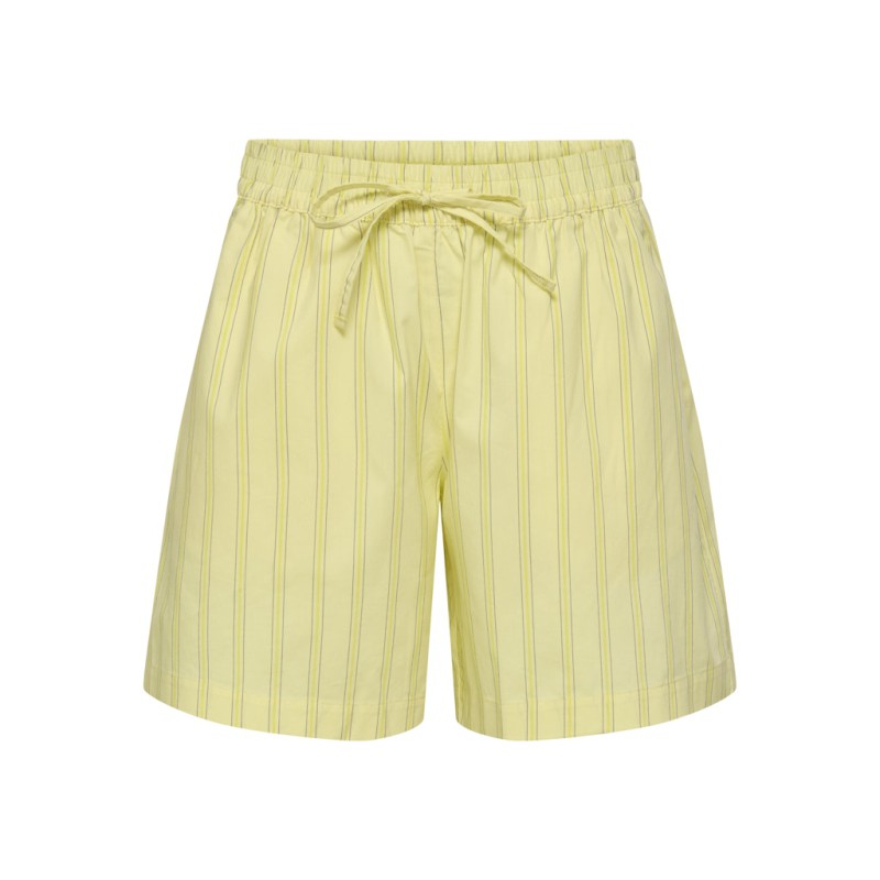 JDY Mio mw shorts - French Vanilla LEMON DROP & BLACK