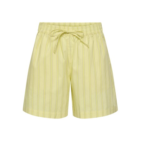 JDY Mio mw shorts - French Vanilla LEMON DROP & BLACK