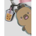 NAME IT KIDS Bara capybara nøglering - Silver
