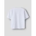 NAME IT KIDS Abina capybara kortærmet t-shirt - Bright White