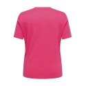 ONLY CARMAKOMA Jenny kortærmet t-shirt - Raspberry Granada