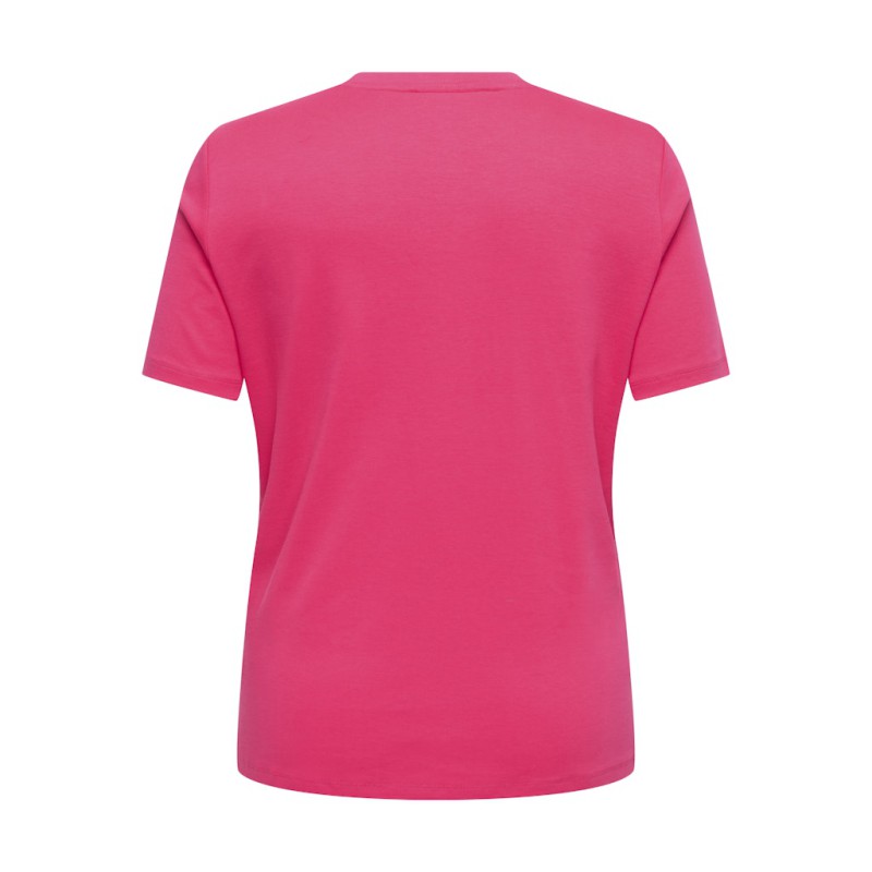 ONLY CARMAKOMA Jenny kortærmet t-shirt - Raspberry Granada