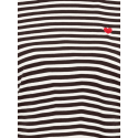 JDY Pisa S/S Print Top - Cloud Dancer / New Stripe Chocolate Torte Heart