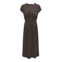 JDY Rebekka life kortærmet kjole - Chocolate Brown