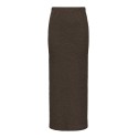 JDY Turbo long tube nederdel - Chocolate Brown