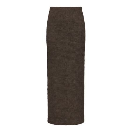 JDY Turbo long tube nederdel - Chocolate Brown