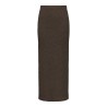 JDY Turbo long tube nederdel - Chocolate Brown