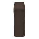 JDY Turbo long tube nederdel - Chocolate Brown