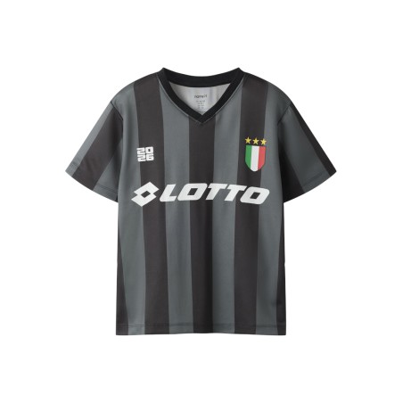 NAME IT KIDS Unisex Jum lotto kortærmet poly t-shirt - Lava Smoke Black
