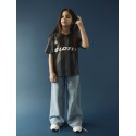 NAME IT KIDS Unisex Jum lotto kortærmet poly t-shirt - Lava Smoke Black