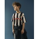 NAME IT KIDS Unisex Jum lotto kortærmet poly t-shirt - Black WHITE