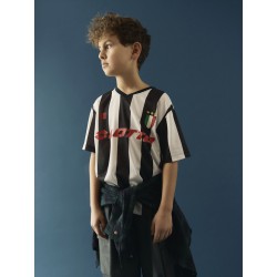 NAME IT KIDS Unisex Jum lotto kortærmet poly t-shirt - Black WHITE