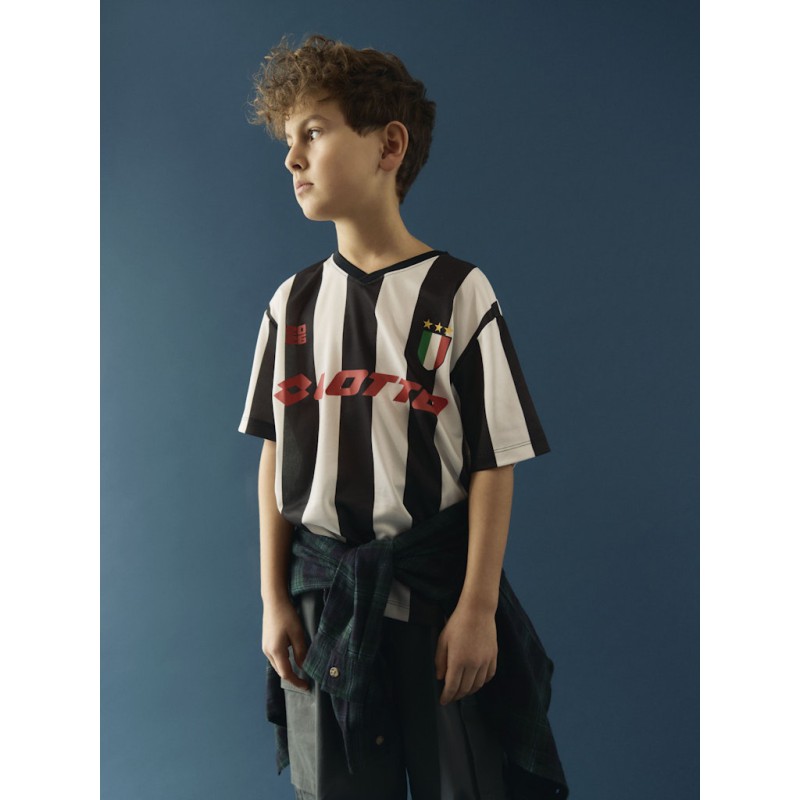 NAME IT KIDS Unisex Jum lotto kortærmet poly t-shirt - Black WHITE
