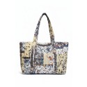 VANTING Blomster taske - Beige flower