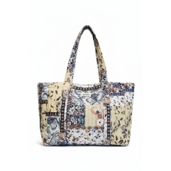 VANTING Blomster taske - Beige flower