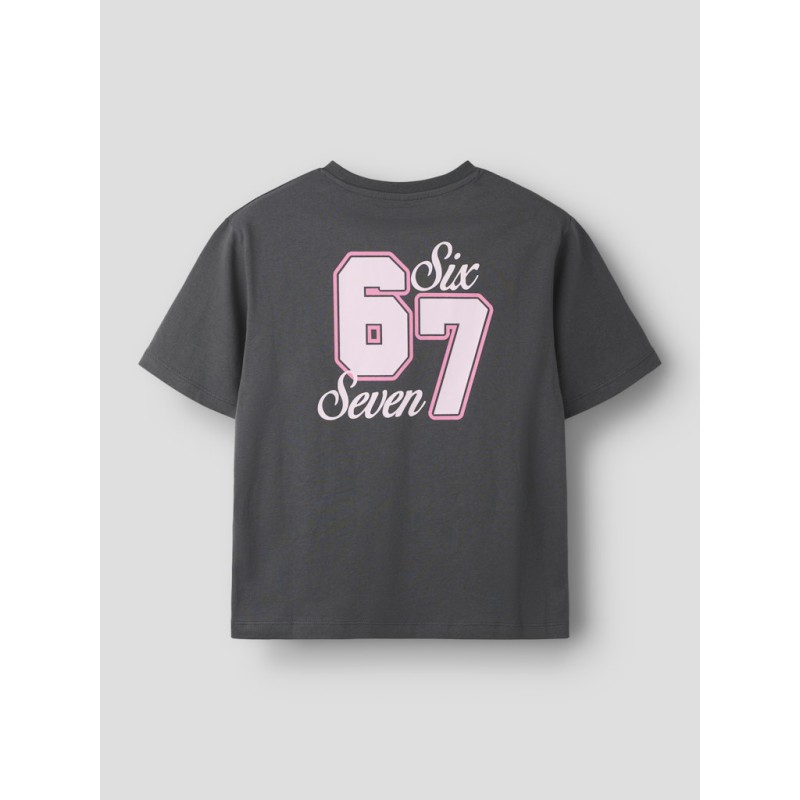 NAME IT KIDS Hira kortærmet t-shirt - Asphalt