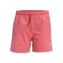 JACK & JONES JUNIOR Maui splash magic badeshorts - Hot coral